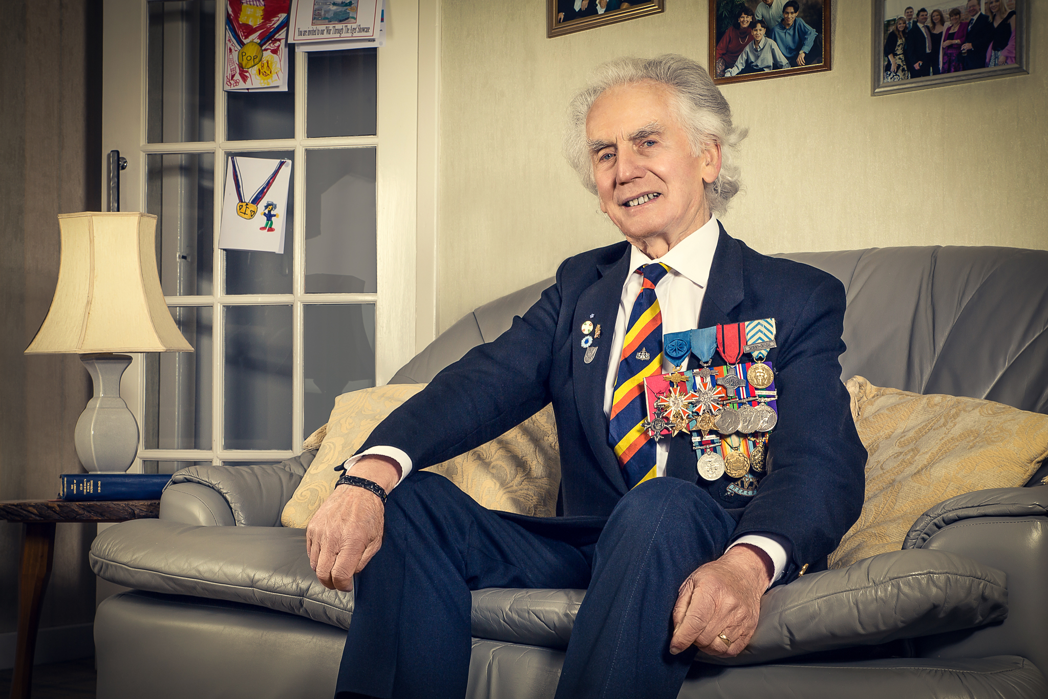 Portrait of John Wilson Tough, Scottish WW2 veteran, photographed in Forres by Pavel Tamm